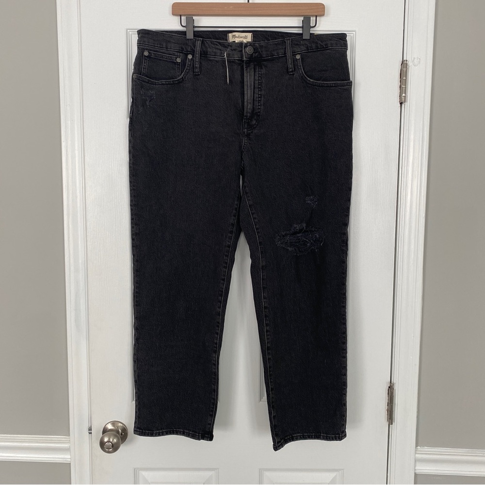 The Mid-Rise Perfect Vintage Straight Jean size 33 faded black